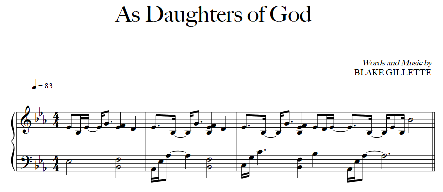As Daughters of God